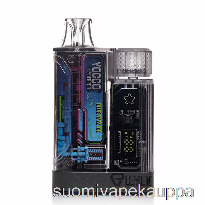 Vape Suomi Yocco Cyberpod 12000 Kertakäyttöinen Blue Razz Ice